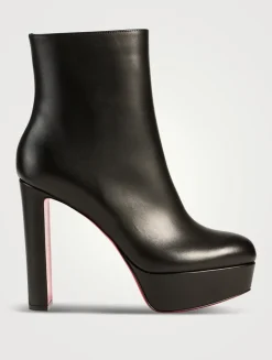 Loo Leather Platform Ankle Boots
