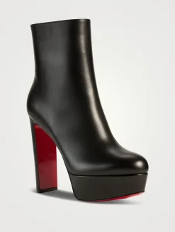 Loo Leather Platform Ankle Boots
