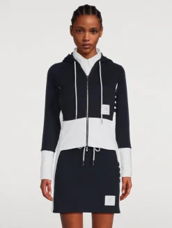 Loopback Zip-Front Hoodie