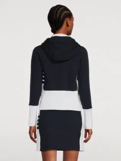 Loopback Zip-Front Hoodie