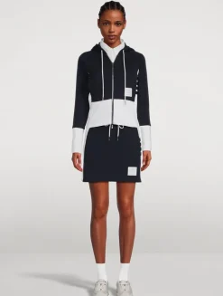 Loopback Zip-Front Hoodie