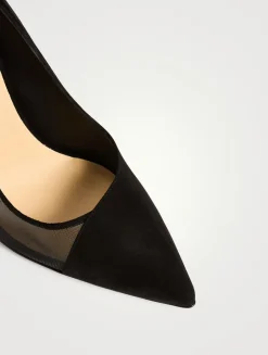 Lorenzo Mesh And Suede Pumps