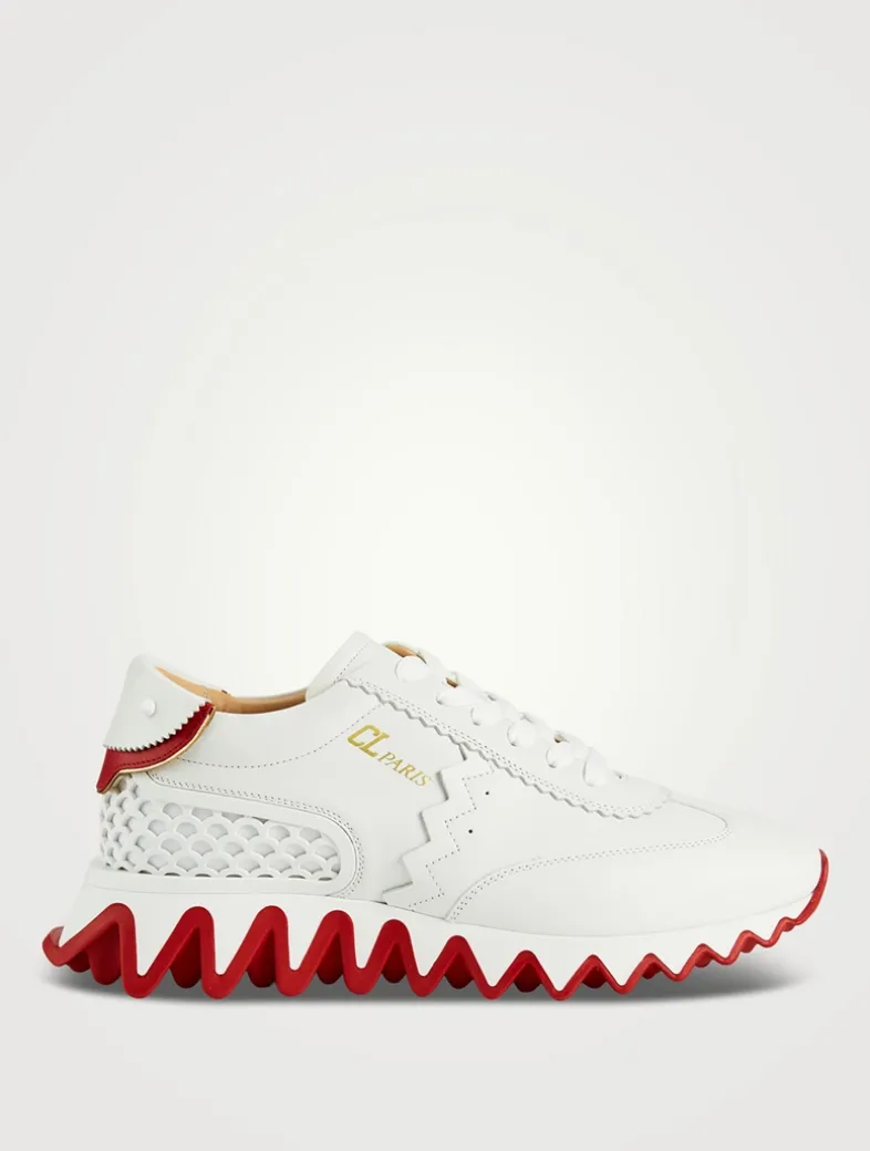 Loubishark Donna Neoprene And Leather Sneakers