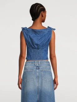 Louie Denim Top