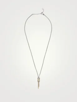 Love Knot 14K Gold And Sterling Silver Y Necklace