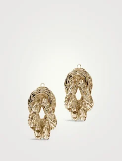 Love Knot 14K Gold Drop Earrings