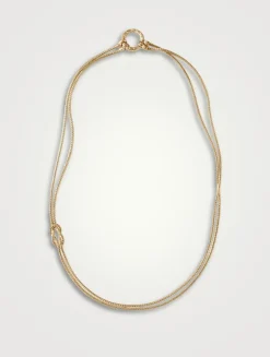 Love Knot 14K Gold 1.8mm Chain Necklace