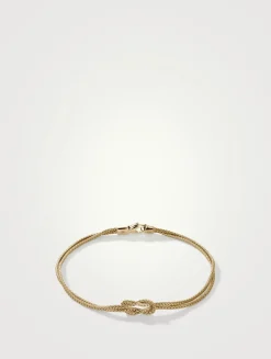 Love Knot 14K Gold 3.6mm Chain Bracelet