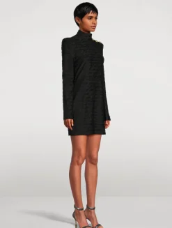 Love Letter Jacquard Knit Mini Dress
