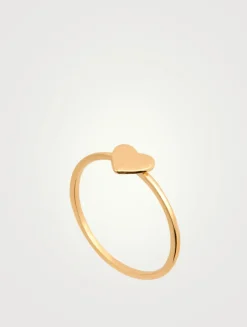 Love Letter 14K Gold Heart Ring