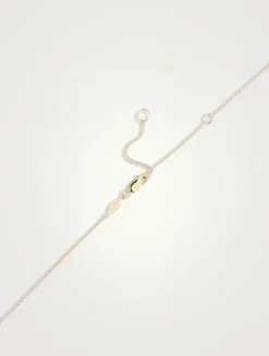 Love Letter 14K Gold N Initial Single Diamond Necklace