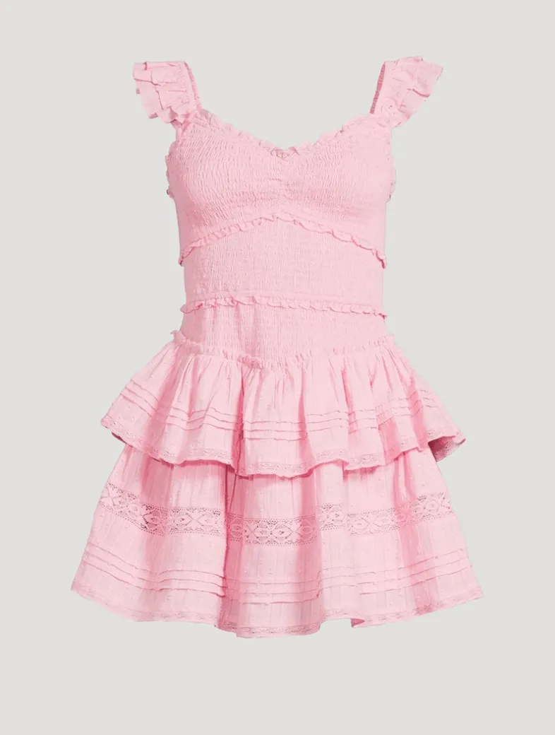 Lovine Smocked Mini Dress