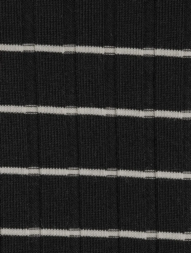 Luca Ribbed Baby T-Shirt In Stripe Print