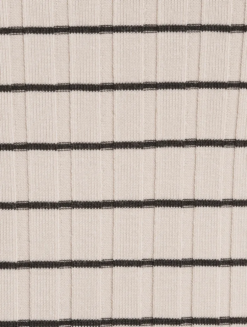 Luca Ribbed Long-Sleeve T-Shirt In Stripe Print