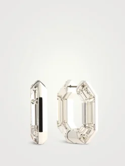 Lucent Crystal Hoop Earrings