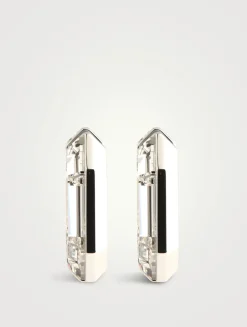 Lucent Crystal Hoop Earrings