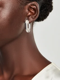 Lucent Crystal Hoop Earrings