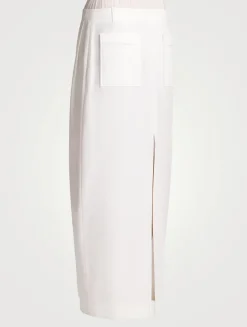 Lucian Poplin Midi Skirt