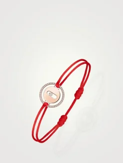 Lucky Move 18K Rose Gold Cord Bracelet