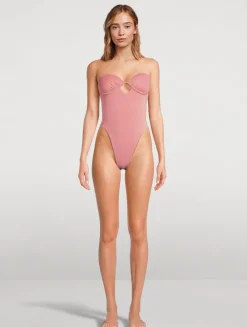 Mabel Underwire Bandeau One-Piece Swimsuit
