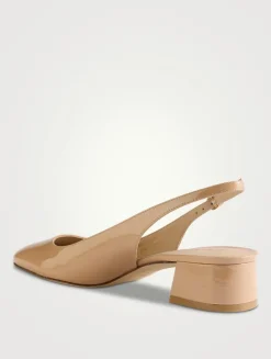 Maeve Patent Leather Slingback Pumps