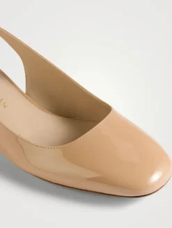 Maeve Patent Leather Slingback Pumps