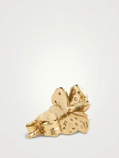 Magnolia 14K Gold Stud Earrings With Diamonds