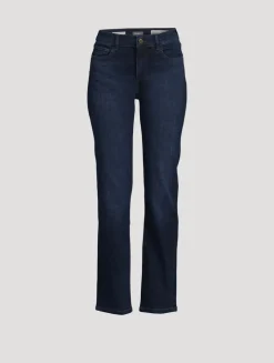 Mara Mid-Rise Straight Jeans