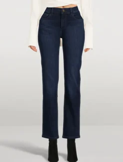 Mara Mid-Rise Straight Jeans