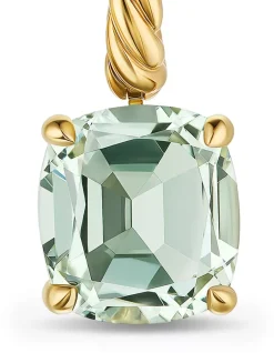 Marbella Drop Earrings In 18k Yellow Gold With Sky Blue Topaz, 11mm