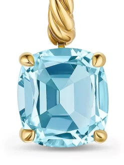 Marbella Drop Earrings In 18k Yellow Gold With Prasiolite, 11mm