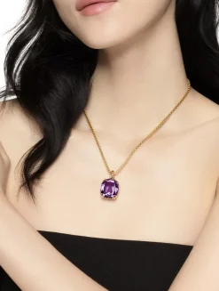 Marbella Pendant In 18k Yellow Gold With Hampton Blue Topaz, 22mm