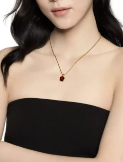 Marbella Pendant In 18k Yellow Gold With Hampton Blue Topaz, 12mm