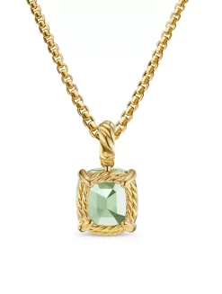 Marbella Pendant In 18k Yellow Gold With Citrine, 12mm