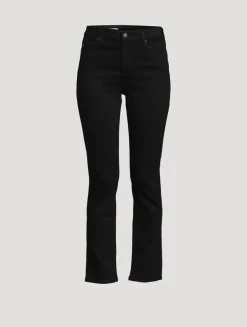 Mari High-Rise Slim Straight Jeans