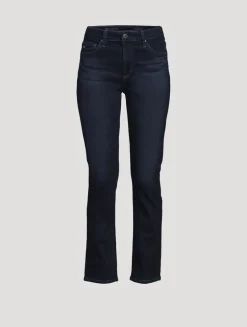 Mari High-Rise Slim Straight Jeans