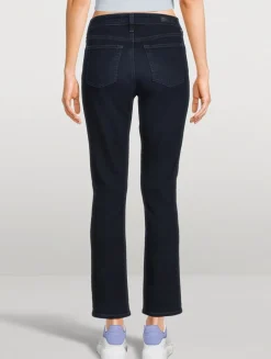 Mari High-Rise Slim Straight Jeans