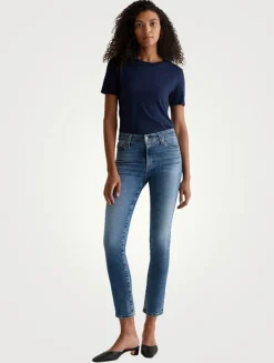 Mari High-Waisted Straight Jeans