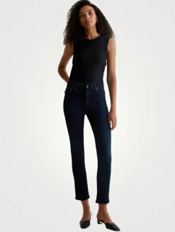 Mari Slim Straight Jeans