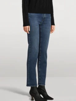 Mari Slim Straight Jeans