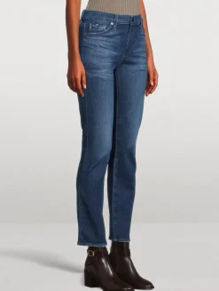 Mari Slim Straight Jeans