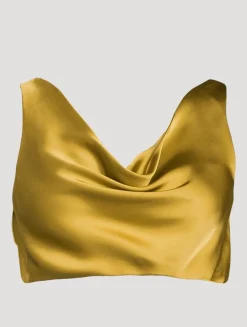 Maria Satin Crop Top