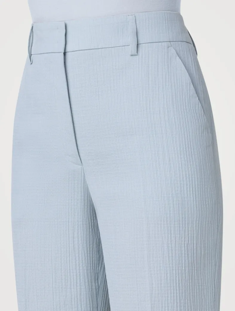 Marilyn Cotton Silk Stretch Bootcut Trousers