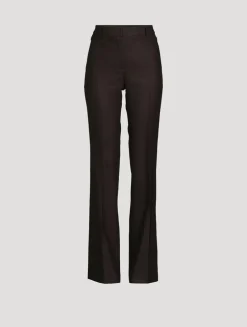 Marilyn Wool Flannel Bootcut Trousers