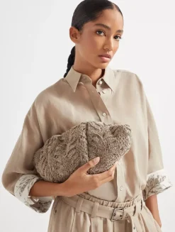 Marina Foliage Pouch Bag