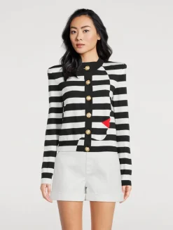 Marinière Jacquard Cardigan