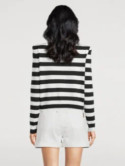 Marinière Jacquard Cardigan