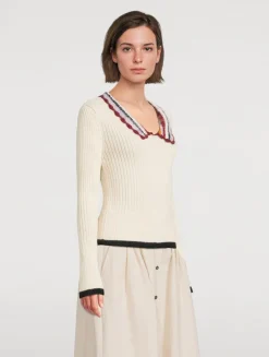 Mashua Alpaca Collared Sweater