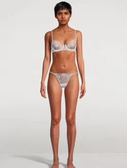 Mathilde Embroidered Demi Plunge Bra