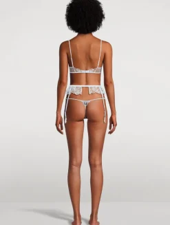 Mathilde Embroidered Garter Belt